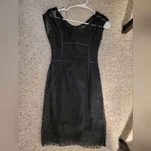 Authentic Louis Vuitton Black Lace Dress